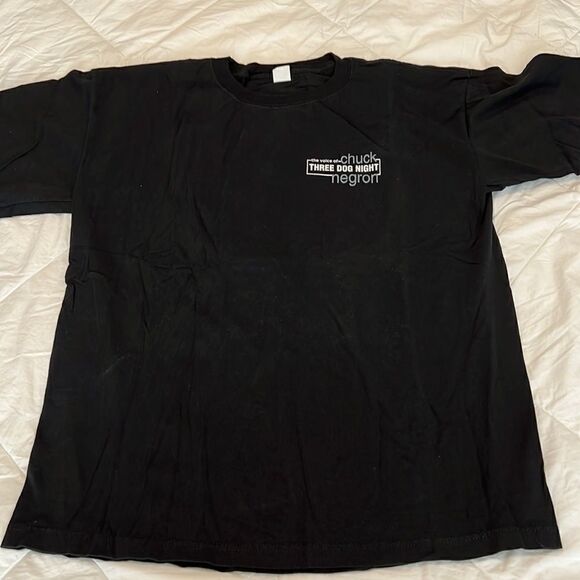 Vintage authentic autographed Chuck NegronT-shirt signed on image mens szXL EVC - Picture 2 of 8
